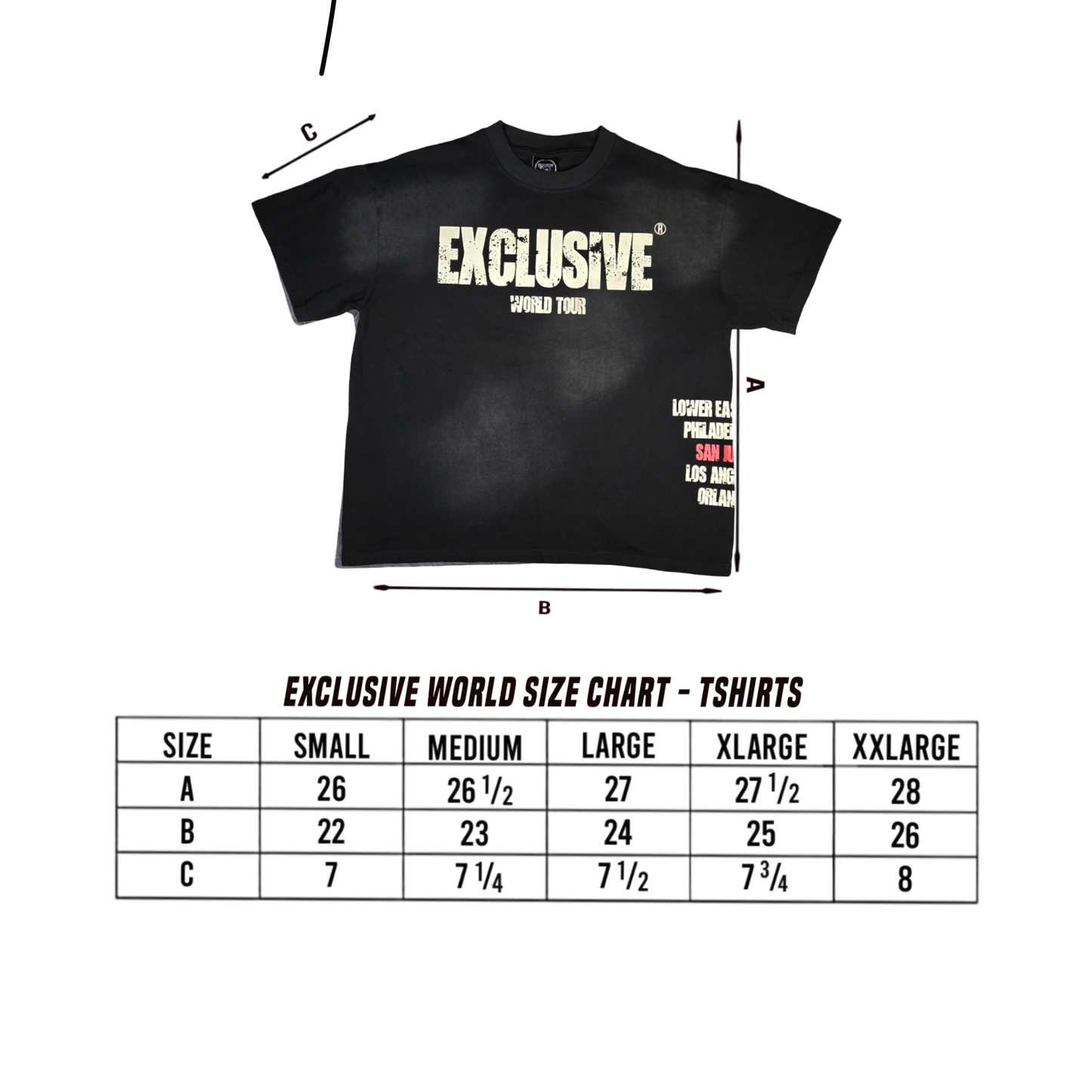 WORLD TOUR T-SHIRT (BLACK)