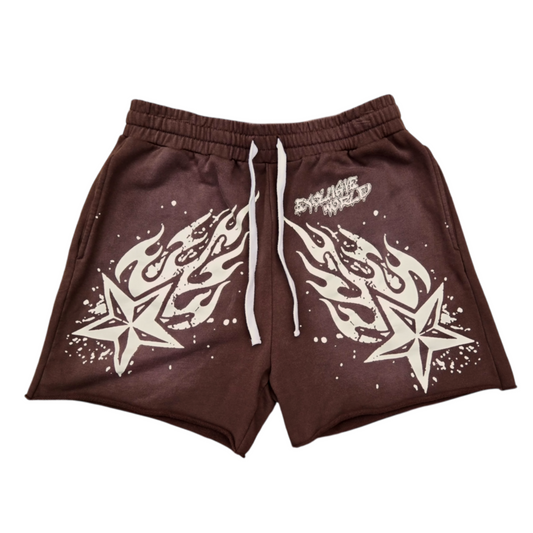 WARM UP SHORTS (BROWN)