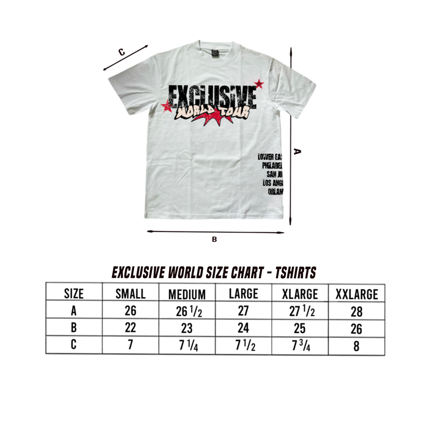 WORLD TOUR T-SHIRT (WHITE)