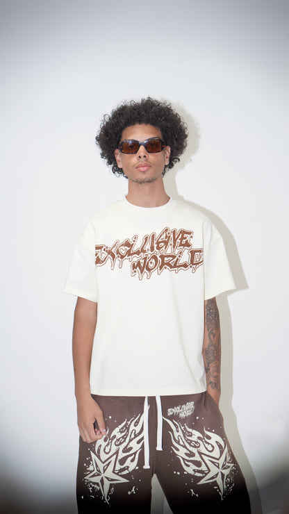 CLASSIC LOGO  T-SHIRT (BROWN)